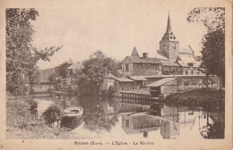 BE21 -(27) BRIONNE - L ' EGLISE - LA RIVIERE - 2 SCANS - Andere & Zonder Classificatie