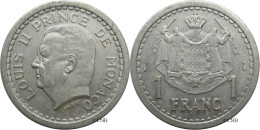 Monaco - Principauté - Louis II - 1 Franc ND (1943) - SUP/AU58 - Mon6127 - 1922-1949 Louis II.