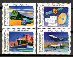 Iran 1989 / Transport Train Ship Aviation MNH Transportes Avión Tren Barco Züge Schiffe Luftfahrt / Ho70  29-24 - Other & Unclassified