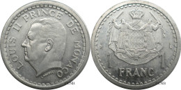 Monaco - Principauté - Louis II - 1 Franc ND (1943) - SUP/AU58 - Mon6529 - 1922-1949 Luigi II