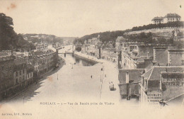 BE24 -(29) MORLAIX - VUE DU BASSIN PRISE DU VIADUC - EDIT. ANDRIEU , MORLAIX -  2 SCANS - Morlaix