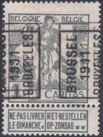 OCVB  1733 A  BRUSSEL 1911 BRUXELLES - Roulettes 1910-19
