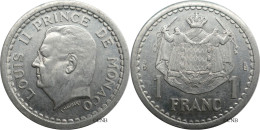 Monaco - Principauté - Louis II - 1 Franc ND (1943) - SUP/AU58 - Mon6530 - 1922-1949 Luigi II