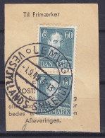 Denmark 1942 Mi. 277 (2x), 60 Øre King Christian X. Sonderstempel 'Vestjyllands Smilehul' LEMVIG 1949? Clip - Used Stamps