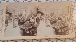 Les Fruits Et Les Fleurs à Paris, France. Underwood Stéréo - Stereoscopes - Side-by-side Viewers