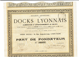 69-DOCKS LYONNAIS. SA DES ... ALIMENTATION  ET APPROVISIONNEMENTS DU SUD-EST. Lot De 6 - Other & Unclassified