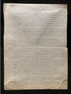 Tract Presse Clandestine Résistance Belge WWII WW2 'Le 6 Décembre Dans L'après Midi..' (Arrestation De Jean Bastien) - Documenti