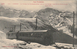 CE16 -(31) LUCHON  - LE PLATEAU DE SUPERBAGNERES   EN HIVER  -  ARRIVEE DU FUNICULAIRE   -  2 SCANS - Luchon