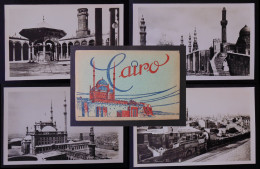 EGYPT, CAIRO Lot 4 P/c & KARNAK Lot 8 P/c - Total 12 Early Old Postcards - Collections & Lots