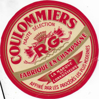 ETIQUETTE  DE  FROMAGE  NEUVE  COULOMMIERS R.G CHAMPAGNE - Kaas