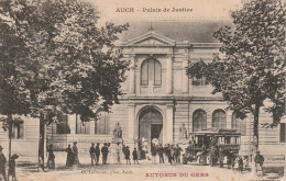 CE22 -(32) AUCH  - PALAIS DE JUSTICE - ANIMATION  -  AUTOBUS DU GERS - PHOTO. LAFONTAN , AUCH  -  2 SCANS - Auch