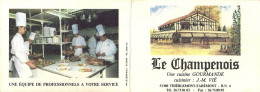 *Carte Visite Restaurant - Le Champenois à Thiéblemont-Farémont (51) - Tarjetas De Visita