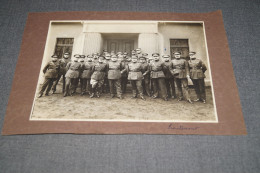 Photo Originale Grande Photo Carton,groupe De Gradés,guerre 14-18,très Belle Photo Ancienne,26,5 Cm/18,5 Cm. - 1914-18