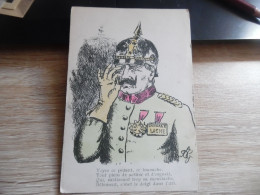 Carte Caricature Anti Kaiser Vandale Lache Voyez Ce Pédant Ce Bravache ... - Weltkrieg 1914-18