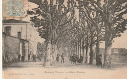 CE 25 -(33) BEAUTIRAN  -  ALLEE DES PLATANES   -  GROUPE D ' ENFANTS ( ECOLIERS ) -  TIMBRE TAXE DOS  -  2 SCANS - Other & Unclassified