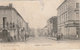 CE 26 -(33) LANGON - ROUTE DE BAZAS - ANIMATION - EDIT. ROUMAZEILLE , LANGON -    2 SCANS - Langon