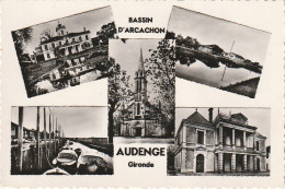 CE 27 -(33) SOUVENIR D' AUDENGE  -  BASSIN D' ARCACHON  -  CARTE MULTIVUES   -  2 SCANS - Other & Unclassified