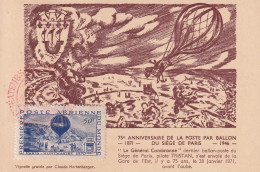 AVIATION(CARTE MAXIMUM) MONTGOLFIERE - Fesselballons