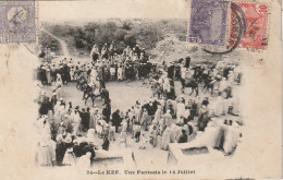 CE11  - LE KEF ( TUNISIE ) -  UNE FANTASIA LE 14 JUILLET  -  2 SCANS - Tunisia