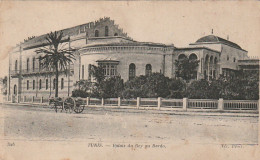 CE12 - TUNIS ( TUNISIE )  -  PALAIS DU BEY AU BARDO  - CARRIOLE AVEC ATTELAGE   - 2 SCANS - Tunesien