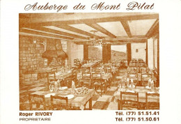 *Carte Visite Restaurant - Auberge Du Mont Pilat à Bourg Argental (42) - Cartes De Visite