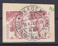 Denmark 1977 Mi. 639, 1.00 Kr. Europa CEPT Sonderstempel 'Hvor To Have Og Alverden Mødes Sol/Hav' SKAGEN 1977 Clip - Used Stamps