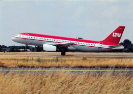 Airbus A320 In LTU Colours - EBA - 180 X 130 Mm. - Photo Presse Originale - Luchtvaart