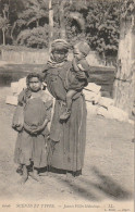 CE3 - SCENES ET TYPES - JEUNES FILLES BEDOUINES - L . RELIN , ALGER   -  2 SCANS - Mujeres