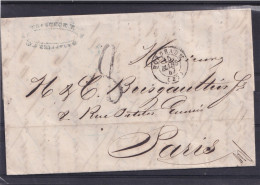 LAC DU 15/03/1847 . DE BORDEAUX A PARIS..JOLI CACHET BLEU AU DOS.   TRES INTERESSANT. . BEL ETAT - 1801-1848: Precursores XIX