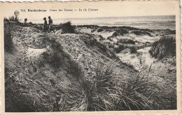 CE4 - BLANKENBERGHE ( BELGIQUE ) - DANS LES DUNES  -  PROMENEURS  -   2 SCANS - Blankenberge