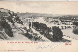 CE4 - NAMUR ( BELGIQUE ) - LA MEUSE VUE PRISE DES TIENNES DES BICHES - 2 SCANS - Namur