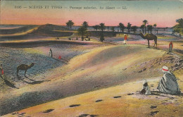 NORTH AFRICA - SCENES ET TYPES - PAYSAGE SAHARIEN. AU DESERT - ED. LL REF #6195 - 1928 - Afrique