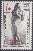 Réunion 1963 Croix Rouge - Timbres De France Surchargés CFA Et Surtaxés (H35) - Gebruikt