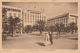 CE8  - RABAT ( MAROC ) - L ' AVENUE DAR MAGHZEN   -  2 SCANS - Rabat