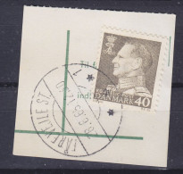 Denmark 1965 Mi. 428, 40 Øre King Frederik IX. Brotype IId FÅREVEJLE ST. (**1) 1965 Clip No Common Cancel !! - Used Stamps