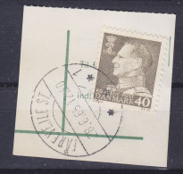 Denmark 1965 Mi. 428, 40 Øre King Frederik IX. Brotype IId FÅREVEJLE ST. (**1) 1965 Clip No Common Cancel !! - Usati