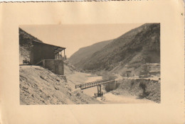 CE8 - AIT OUARDA ( MAROC)  - CHANTIER BARRAGE ? -  CARTE PHOTO - ( 03/04/1950  )-   2 SCANS - Autres & Non Classés