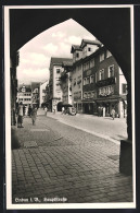 AK Lindau I. B., Blick Zur Hauptstrasse Durch Ein Tor  - Lindau A. Bodensee