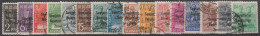 SBZ- Allgemeine Ausgaben: 1948, Mi. Nr. 182-97, Freimarken: Teilauflage Gem.- Ausgaben.  Gestpl./used - Usados