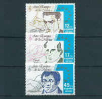 1985 ESPAÑA — MÚSICOS, FERNANDO SOR ** 2803/2805, YT 2421/2423, MI 2685x/2687x - Unused Stamps