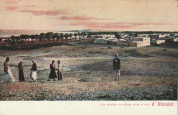 CE13 - VUE GENERALE DU VILLAGE ET DE LA BAIE D' ABOUKIR ( EGYPTE ) - ANIMATION -  CARTE COULEURS  -  2 SCANS - Autres & Non Classés