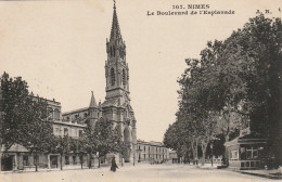 CE14 -(30) NIMES  -  LE BOULEVARD DE L ' ESPLANADE   -  2 SCANS - Nîmes