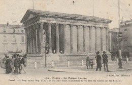 CE15 -(30) NIMES  -  LA MAISON CARREE - ANIMATION - EDIT. RUAT , MARSEILLE -   2  SCANS - Nîmes