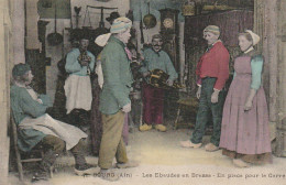 ALnw 3-(01) BOURG - LES EBAUDES EN BRESSE - EN PLACE POUR LE CARRE - DANSEURS ET MUSICIENS - 2 SCANS - Altri & Non Classificati