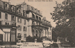 ALnw 3-(01) DIVONNE - LE GRAND HOTEL DES BAINS - L' ENTREE ET LA TERRASSE - 2 SCANS - Divonne Les Bains