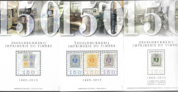 Belg 2019 - COB N° BL273 à BL275 ** - 150 Ans Imprimerie De Malines (timbres 4842 à 4846) Dans S/enveloppe Origine - Neufs