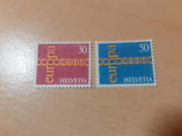 TIMBRES     SUISSE   ANNEE   1971   N  882  /  883   COTE  1,50  EUROS   NEUFS  LUXE** - Unused Stamps
