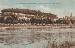 ALnw 4-(02) CHATEAU THIERRY - BORDS DE LA MARNE ET VIEUX CHATEAU - CARTE COLORISEE - 2 SCANS - Chateau Thierry