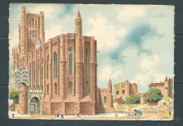 CPSM GF - Albi - La Cathédrale Sainte Cécile , Illustration Barday   -   HAY 20033 - Barday