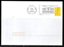 C4 - GUADELOUPE - MARIANNE DE LAMOUCHE SUR LETTRE DE ABYMES DU 09/09/2006 - FLAMME AEROPORT - Cartas & Documentos